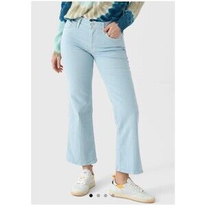 Mother Jeans The Bookie Flood Jean Size 28 Light Blue Cropped Bootcut Spring